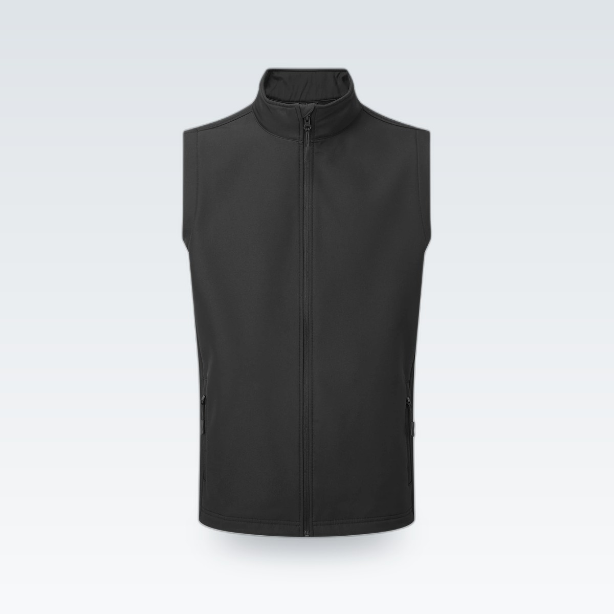 A black gilet, front
